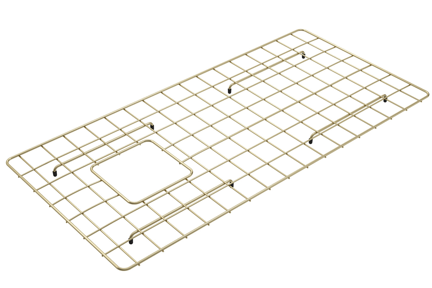 BOCCHI Stainless Steel Sink Grid for 36" Farmhouse Fireclay Sinks - Brushed. Premium sink protection grid in brushed finish.
