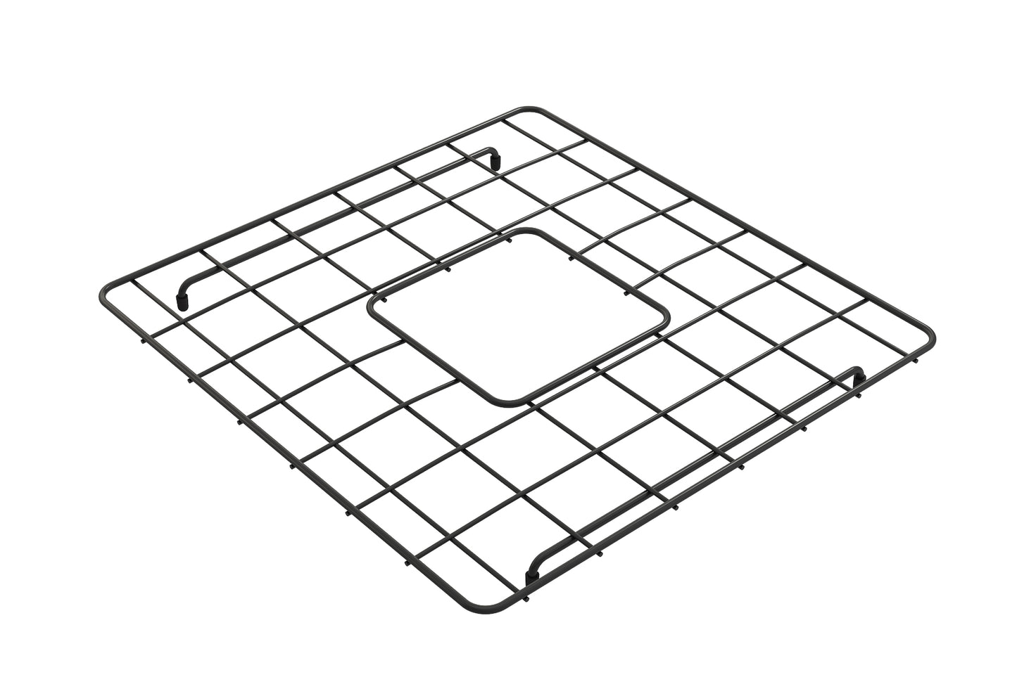 BOCCHI Brushed Gold Sink Grid for Contempo/Vigneto 36D - 2300 2007, Matte Black stainless steel sink grid.