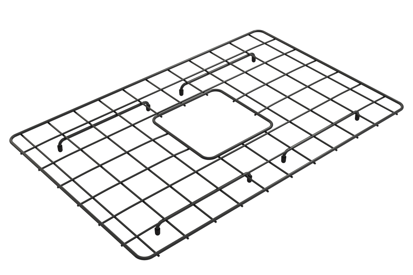 BOCCHI Stainless Steel Sink Grid for Sotto 27 Undermount Sink - Matte Black sink protection grid