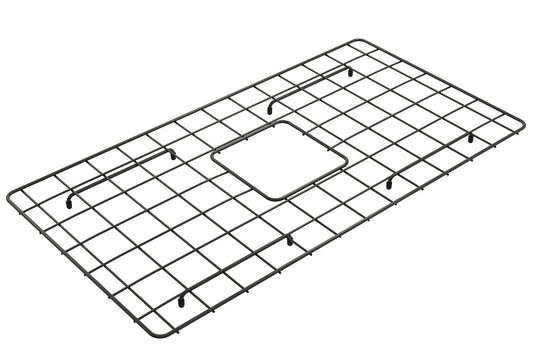 BOCCHI Stainless Steel Sink Grid for Sotto 32 Undermount Sink - Matte Black finish provides protection and style.