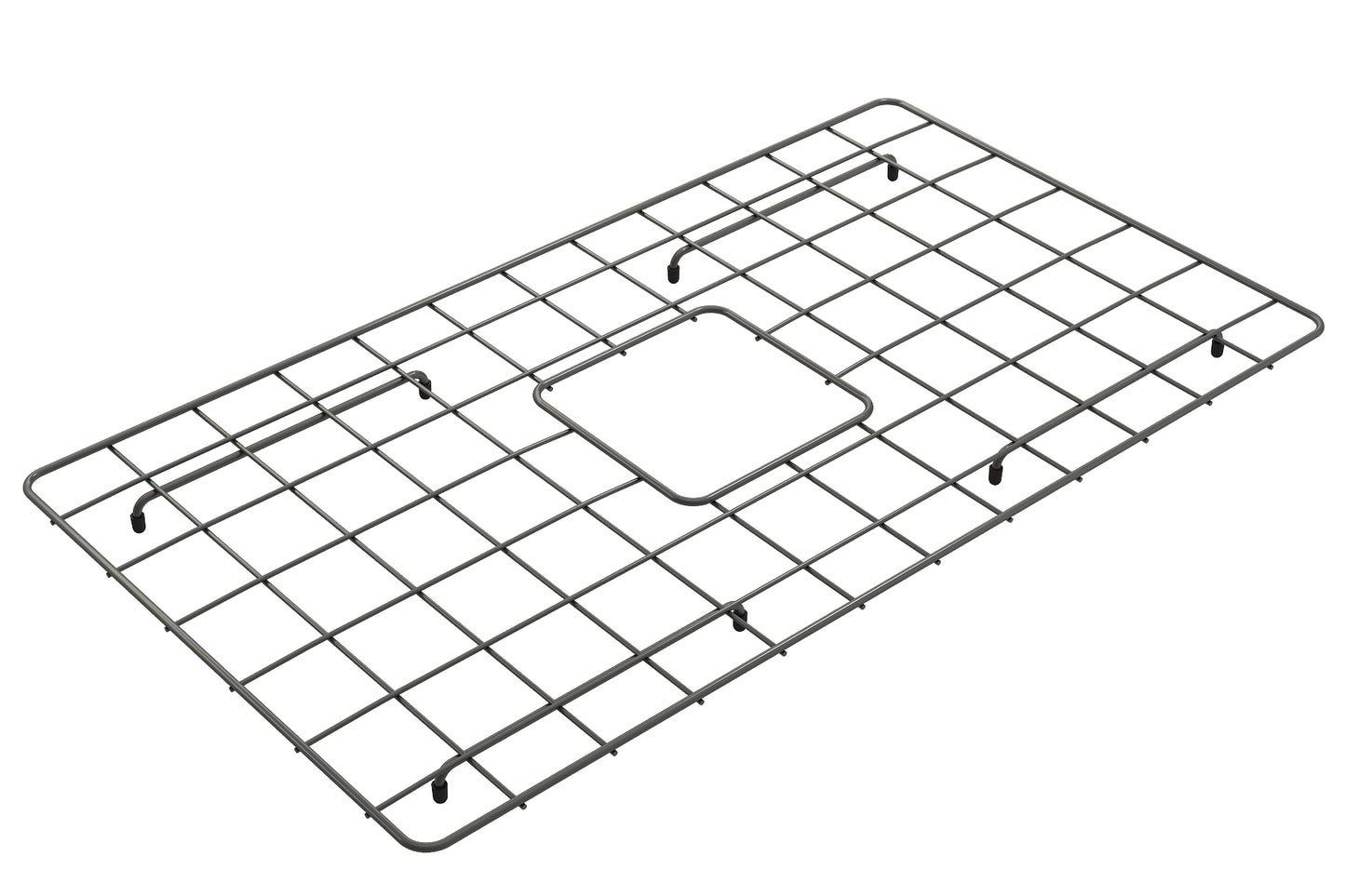 BOCCHI Stainless Steel Sink Grid for Classico 30 & Aderci 30 Farmhouse Sinks - Multiple Finishes in Gun Metal finish.