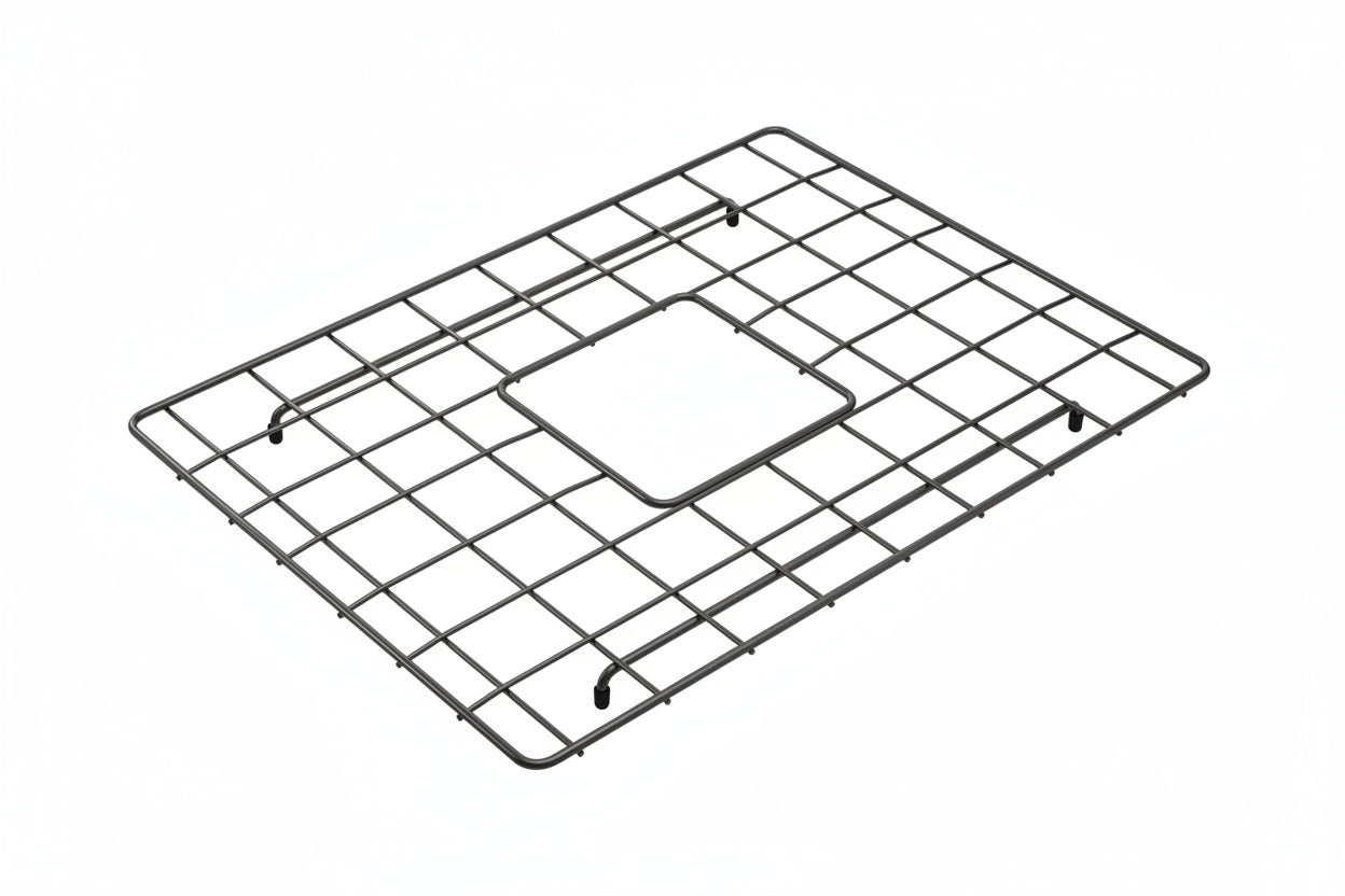 BOCCHI Stainless Steel Sink Grid for Sotto 24" Dual-Mount Sink - Multiple Finishes in Gun Metal