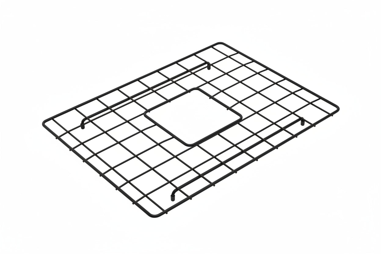 BOCCHI Stainless Steel Sink Grid for Sotto 24" Dual-Mount Sink - Multiple Finishes in Matte Black