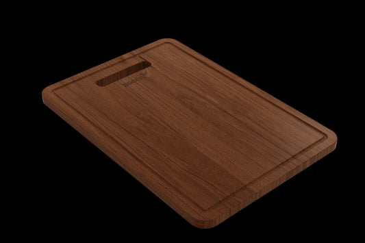 BOCCHI Wooden Cutting Board for Baveno w/ Handle - Sapele Mahogany for 1633 (inner ledge), 1616 & 1618 sinks