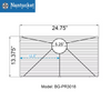 Nantucket Stainless Steel Bottom Grid - BG-PR3018 dimensions diagram with measurements.