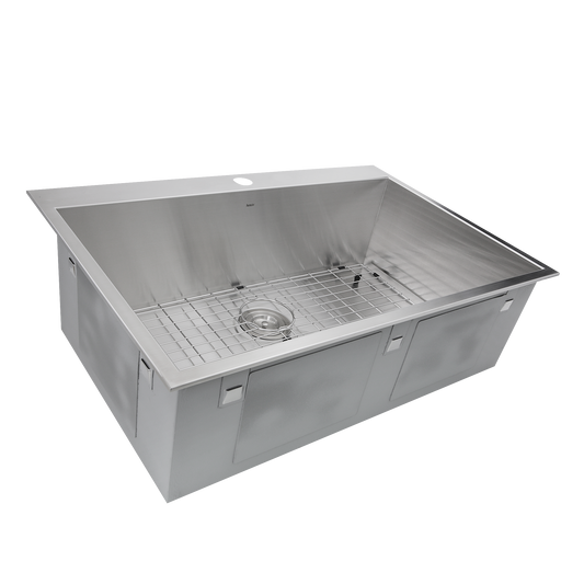Nantucket ZR3322-S-16 drop-in stainless steel kitchen sink, view 2