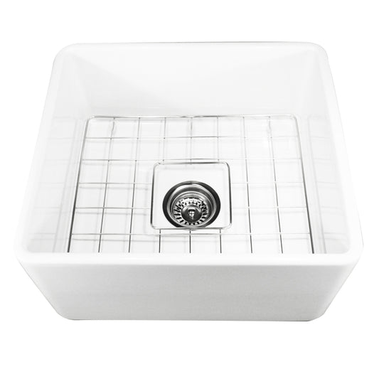 Nantucket T-FCFS20 20-inch fireclay farmhouse sink