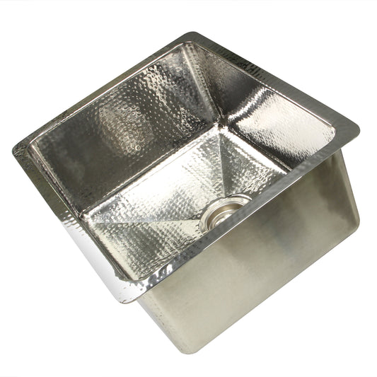 Nantucket KSSH2318-9 hammered stainless sink, view 2