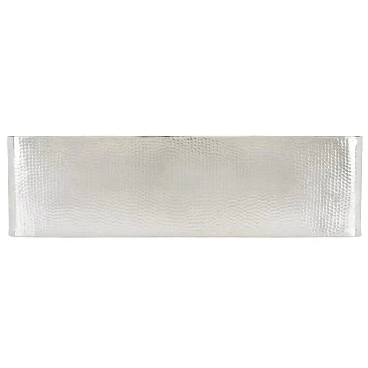 Thompson Quiroga 33" Hammered Stainless Steel Farmhouse Kitchen Sink - KSA-3322HSS with unique hand-hammered texture.