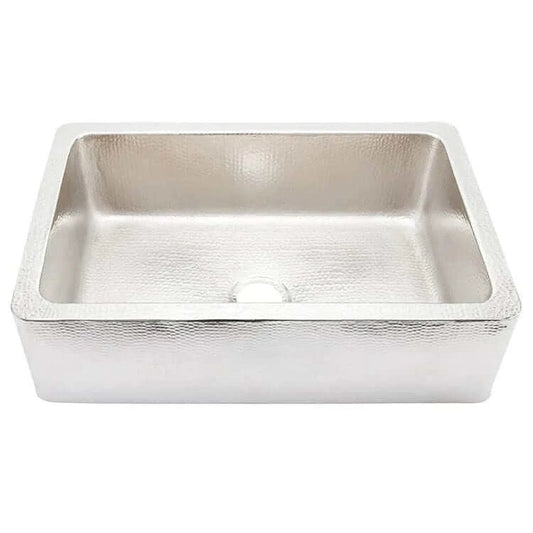 Thompson Quiroga 33" Hammered Stainless Steel Farmhouse Kitchen Sink - KSA-3322HSS