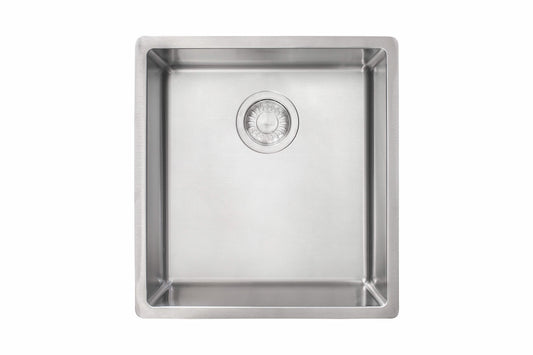 Franke Cube 16.5-in. x 18-in. 18 Gauge Stainless Steel Undermount Single Bowl Prep Sink - CUX11015