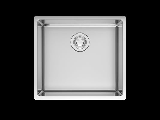 Franke Cube 19.56-in. x 17.75-in. 18 Gauge Stainless Steel Undermount Single Bowl Kitchen Sink - CUX11019