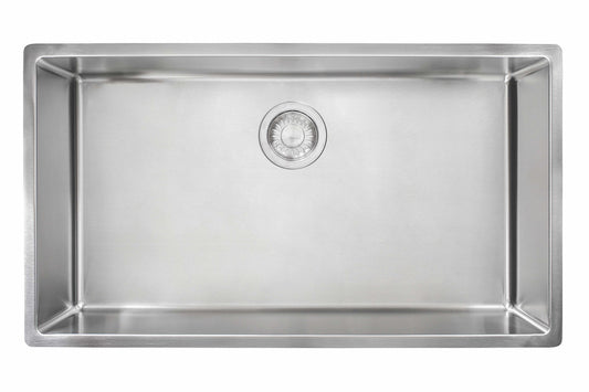 Franke Cube 31.5-in. x 17.7-in. 18 Gauge Stainless Steel Undermount Single Bowl Kitchen Sink - CUX11030