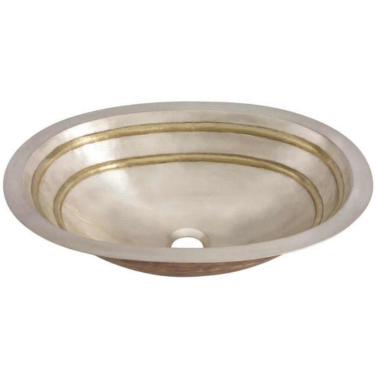 Thompson Quintana 19" Handcrafted Burnished Nickel Bathroom Sink - KC2OBC featuring elegant bowl design.