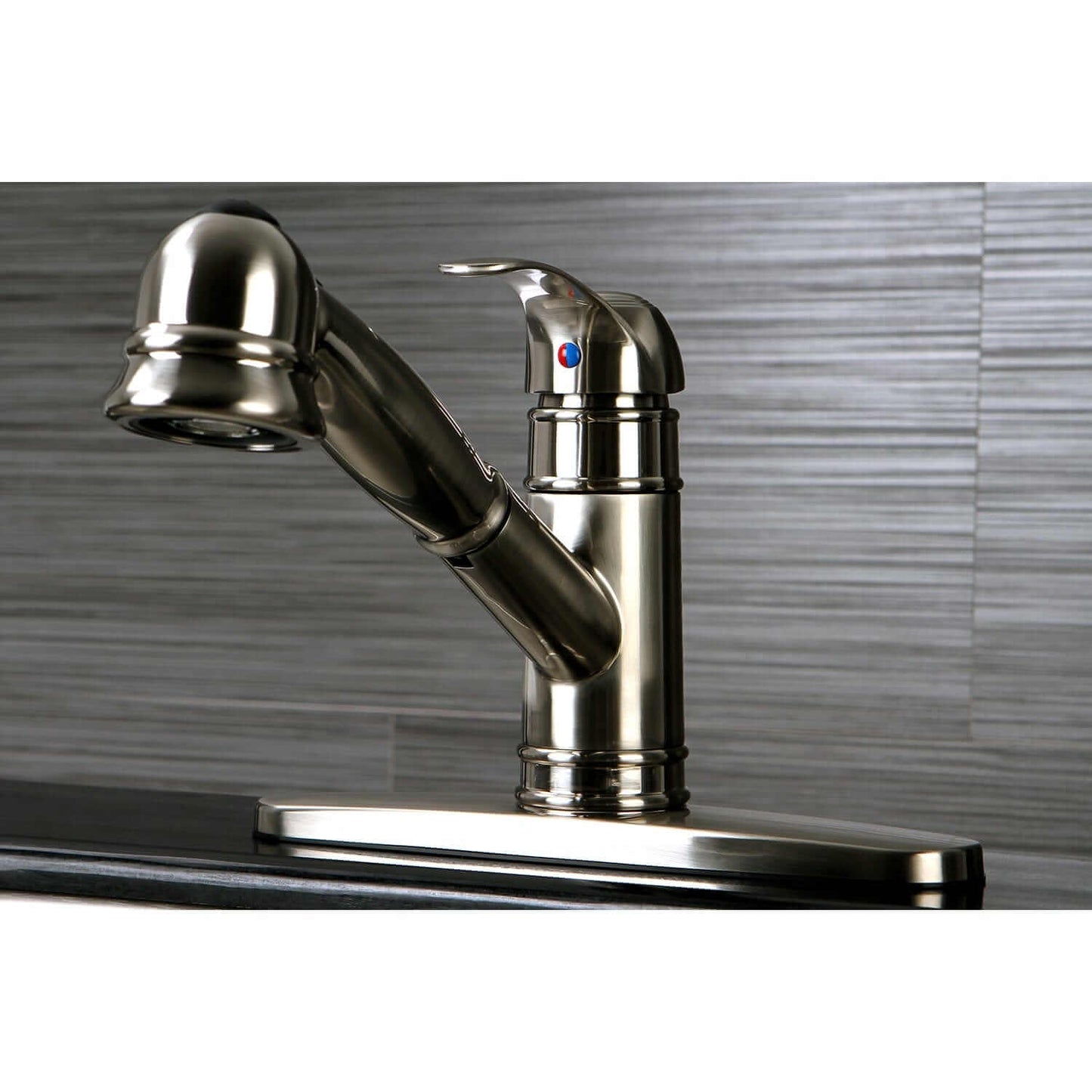 KINGSTON Brass Gourmetier Eden Single-Handle Pull-Out Kitchen Faucet - GSC7578WEL