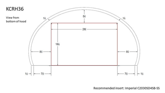 Thompson Quintana Handcrafted Oval Range Hood in Satin Brass and Burnished Nickel - KCRH36