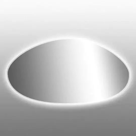 Latoscana 57" x 27.5" Modern Oval Wall Mirror with LED Illumination - S654 front view, frameless design with integrated LED.