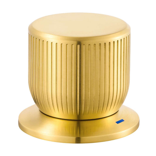 Ruvati RVF5235 Fabio Two-Handle Widespread Bathroom Faucet in Brushed Gold twist knob handle
