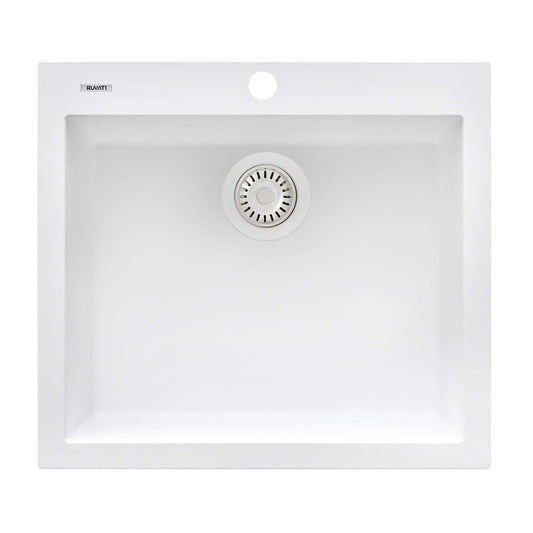 Ruvati epiGranite RVG1022 22" Topmount Single Bowl Wet Bar and Prep Sink