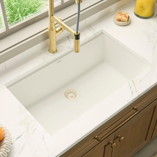 Ruvati RVG2080 32" Granite Composite Undermount Single Bowl Kitchen Sink