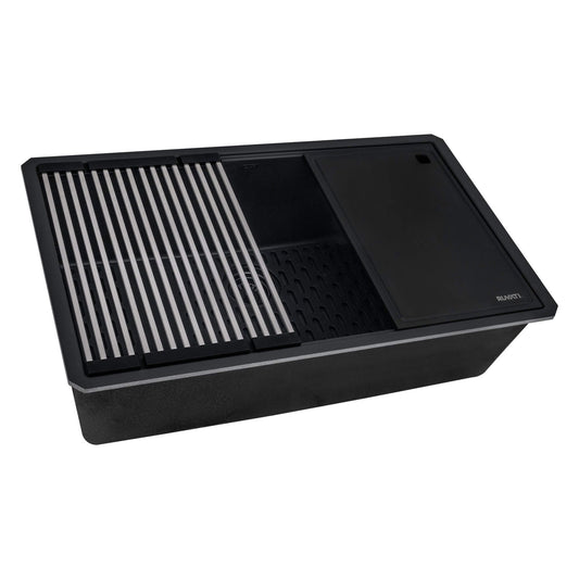 Ruvati RVG2306 32" Granite Composite Undermount Workstation Kitchen Sink