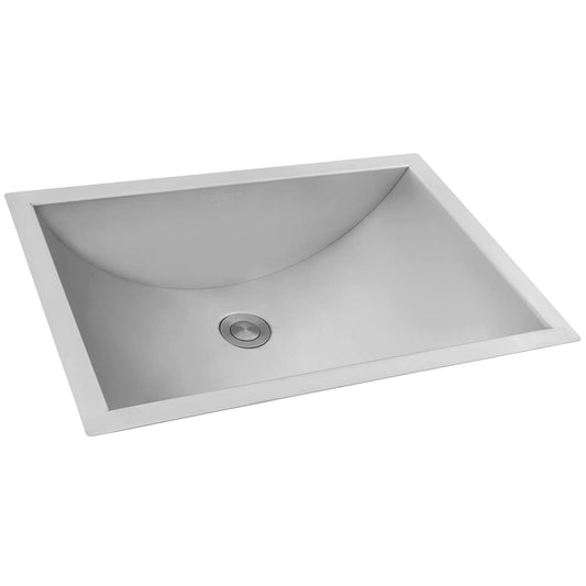 Ruvati 20" x 14" Ariaso Nano-PVD Arc Bowl Bathroom Sink Undermount - RVH6110 in a modern design, showcasing the arc-shaped bowl.