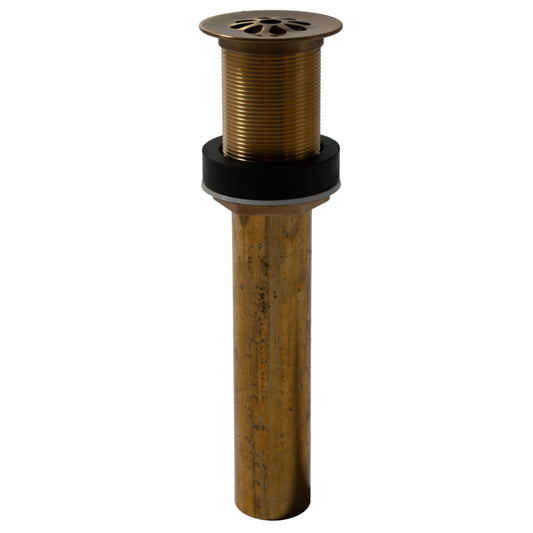 Thompson Traders antique satin gold 1.5" flower-style grid drain TDG15-ASG