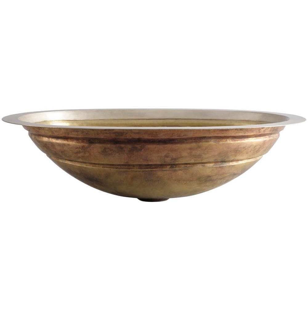 Thompson Quintana 19" Handcrafted Burnished Nickel Bathroom Sink - KC2OBC showcased in elegant design.