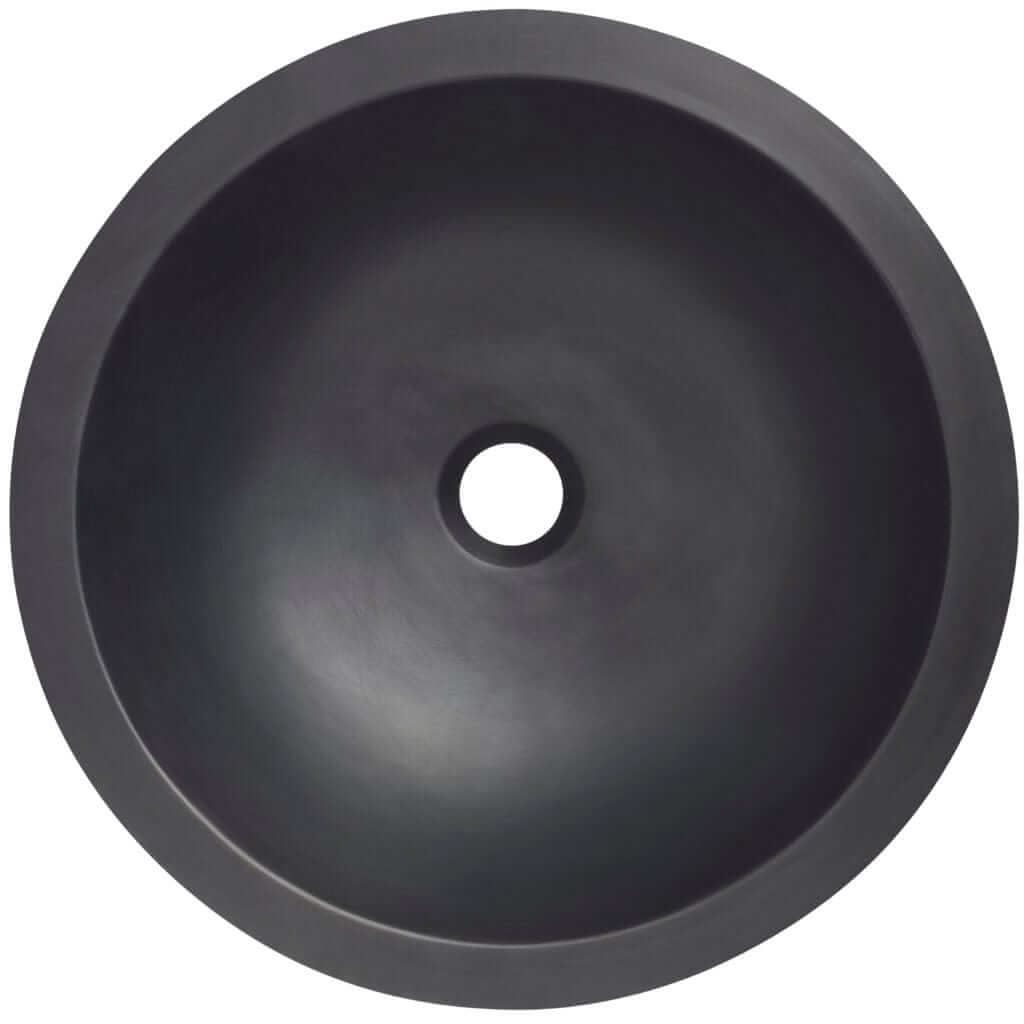 Thompson Tacambaro 15.5" Matte Black - BNWR-MB handcrafted artisan bathroom sink.