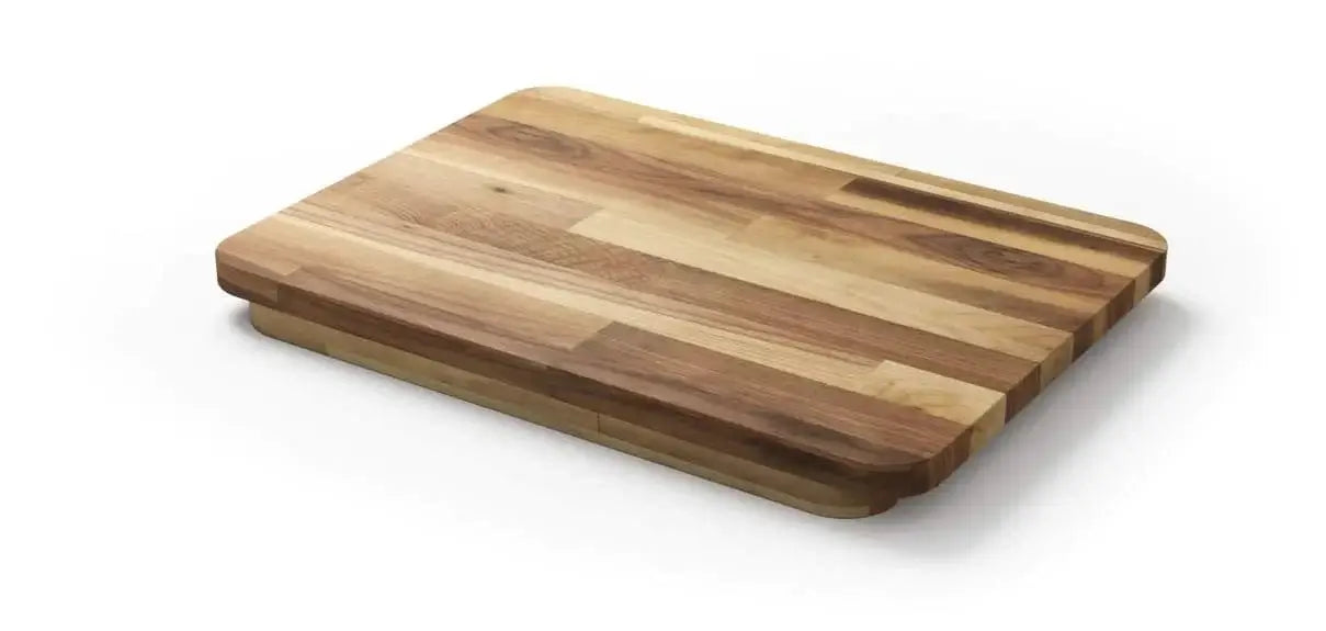 Latoscana Walnut Cutting Board for 36" Farmhouse Sink with Accessory Ledge - LCB1813N front view