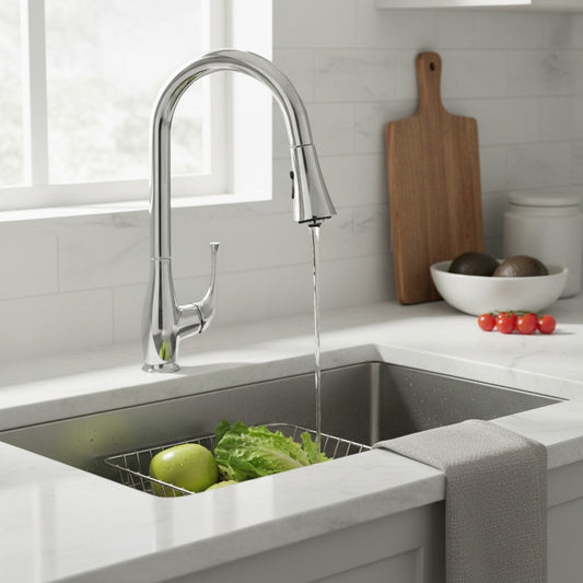 ZLINE Castor Chrome Kitchen Faucet CAS-KF-CH