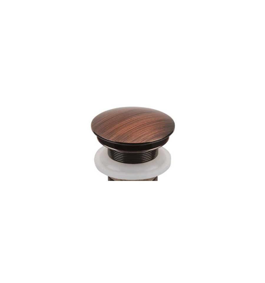 Thompson Traders antique copper 1.5" soft-touch pop-up drain TDP15-AC, view 2