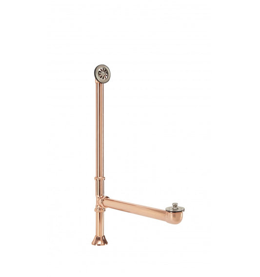 Thompson Traders rose gold and brushed nickel tub drain and overflow kit TDBTWO-TTPC