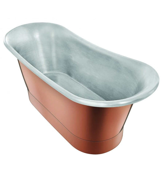 Thompson Coba Handcrafted Polished Copper & Nickel 14 Gauge Bathtub main image