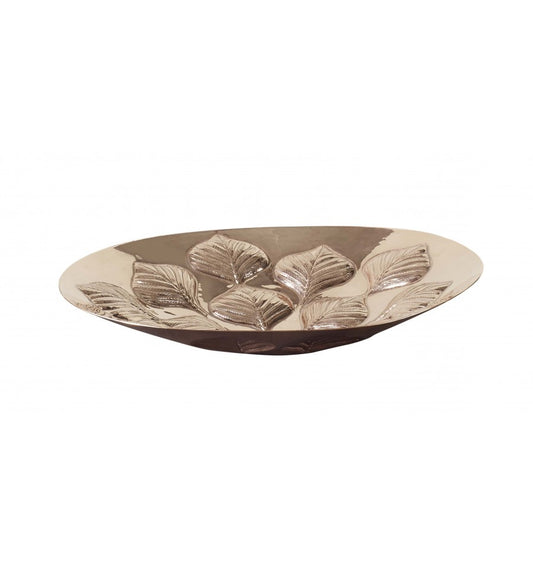 Thompson Puebla 19" Rose Gold Cordate Texture Oval Bathroom Sink - CASG-C