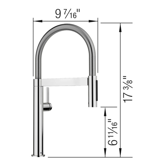 BLANCO Culina Mini II Pull-Down Dual-Spray Kitchen Faucet