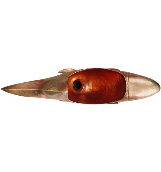 Thompson Patzcuaro 29" Hammered Antique Satin Gold Fish-Shaped Bathroom Sink - BOV-2907ASG - view 2