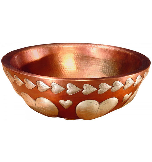 Thompson Guadalupe Milagro 15.5" Antique Satin Gold Round Bathroom Sink - BRV-1506ASG