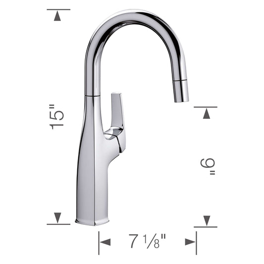 BLANCO Rivana Pull-Down Bar Faucet