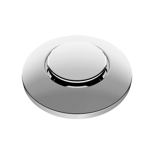 BLANCO Air Switch Set for Garbage Disposal - sleek chrome air-activated button for safe disposal control.