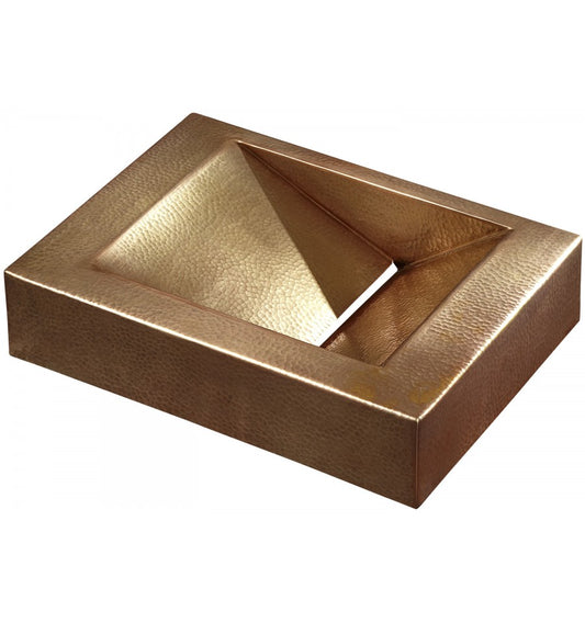 Thompson Soltepec 19" Hammered Antique Satin Gold Rectangular Bathroom Sink - BRSD-1914ASG