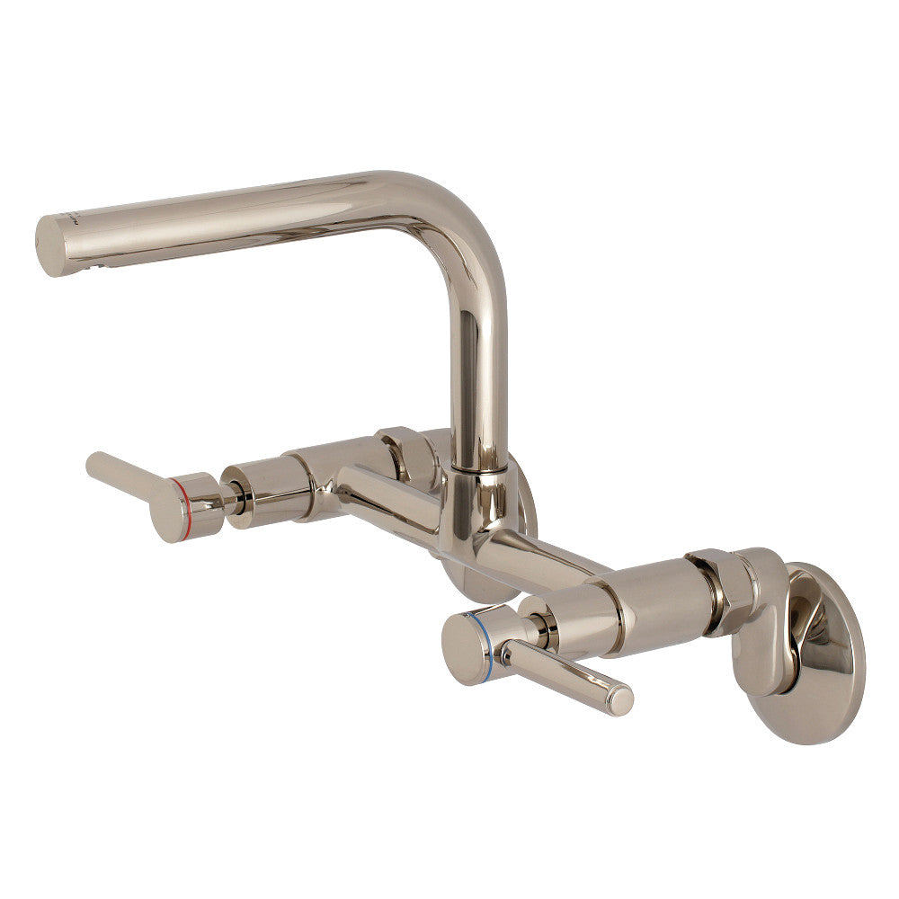 Kingston Brass KS812SB Concord Wall Mount Bridge Kitchen Faucet left side view