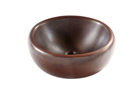 Thompson Permanente 17" Smooth Aged Copper Vessel Sink - VESSEL-PERM