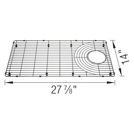 Stainless Steel Sink Grid for Inteos 33" Workstation Sink