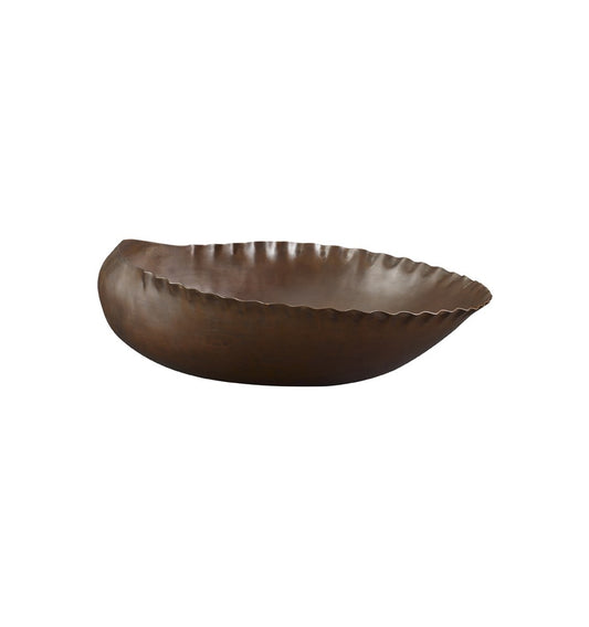 Thompson Villamar 16" Smooth Aged Copper Scallop Shell Bathroom Sink - BSV-1516SBC