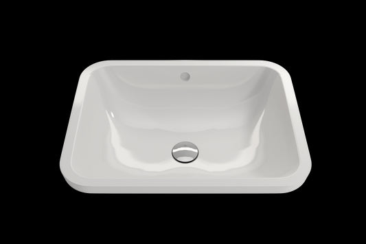 BOCCHI SCALA 21.75" Undermount Sink Fireclay With Overflow
