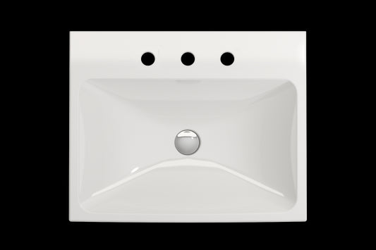 BOCCHI SCALA ARCH 23.75" Wall-Mounted Sink Fireclay 3-Hole