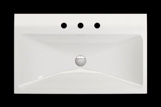 BOCCHI SCALA ARCH 32" Wall-Mounted Sink Fireclay 3-Hole