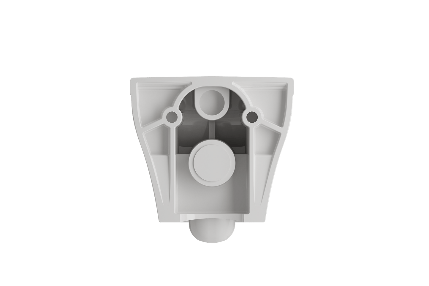 Top view of a BOCCHI FIRENZE Wall-Hung Toilet Bowl drain assembly showcasing its advanced design.