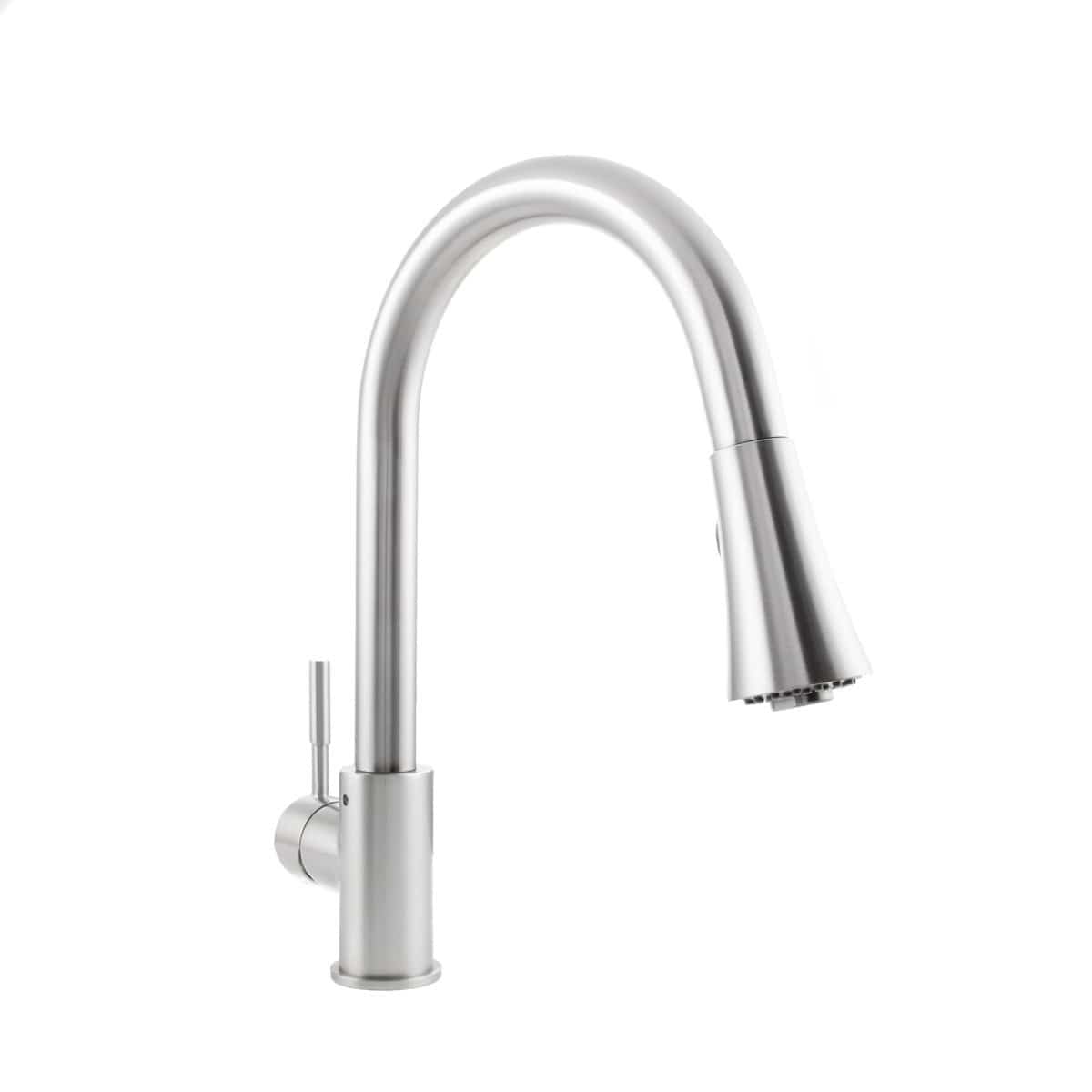ZLINE Edison Chrome Kitchen Faucet EDS-KF-CH sleek industrial design with high arc for modern kitchens